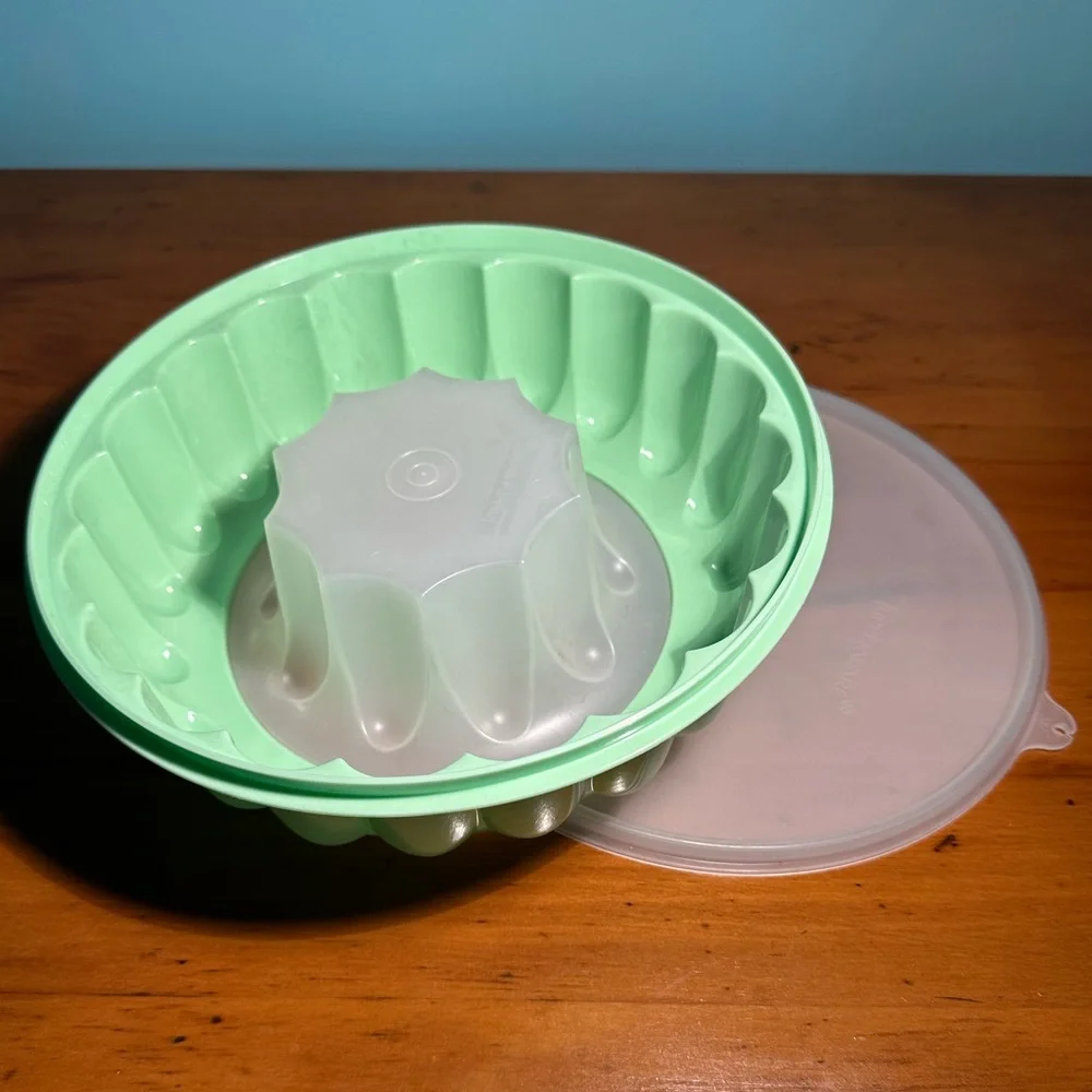 Vintage Tupperware Seafoam Green Jello Mold Nostalgia Summertime Picnic Potluck